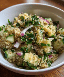 Lemon Tahini Quinoa Salad: Quick, Energizing, and Perfect for Busy Days