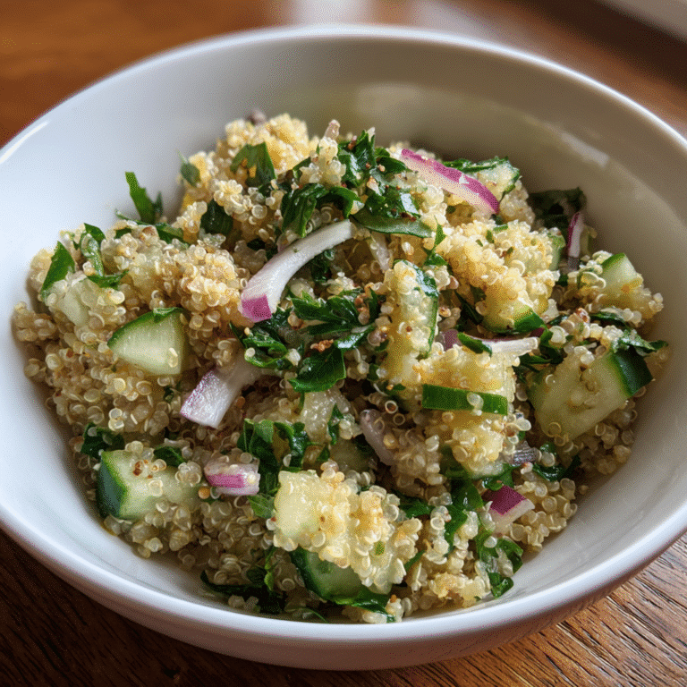 Lemon Tahini Quinoa Salad
