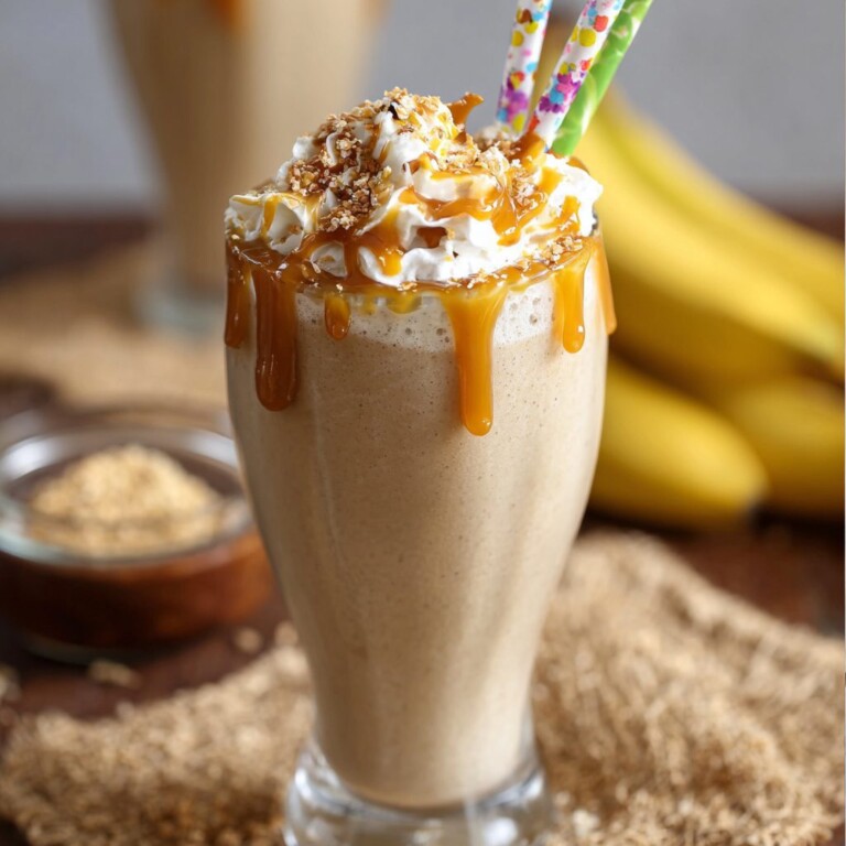 Caramel Banana Protein Shake