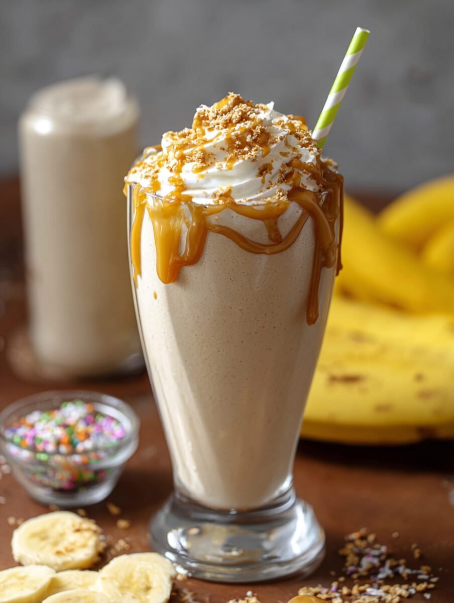 Caramel Banana Protein Shake: Sweet Indulgence & Protein Boost!