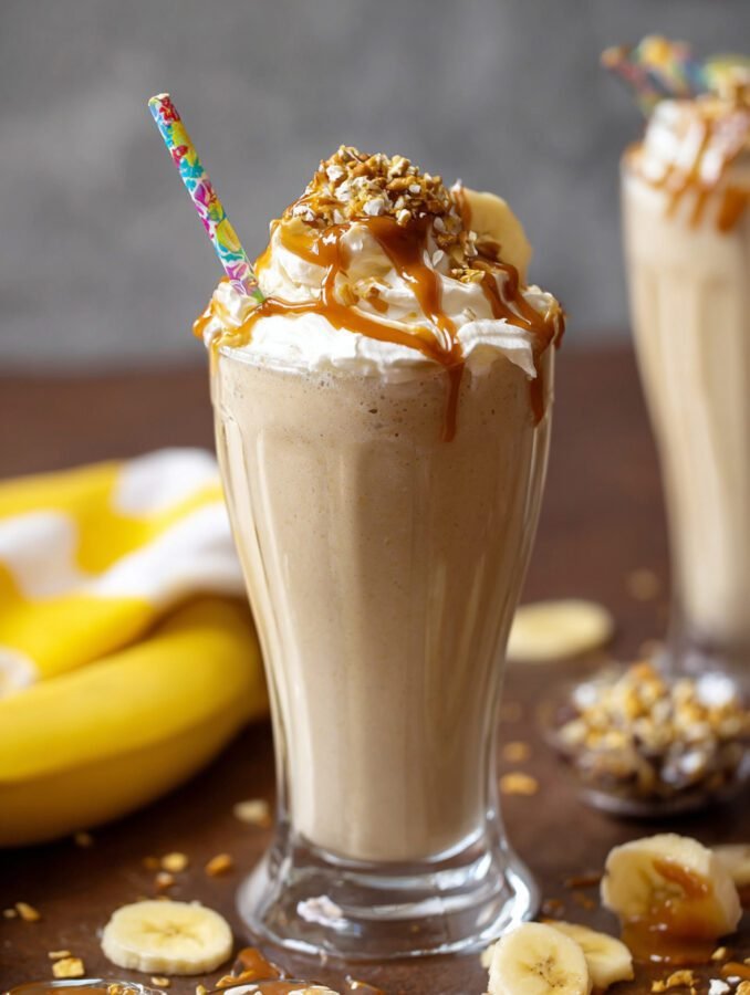 Caramel Banana Protein Shake