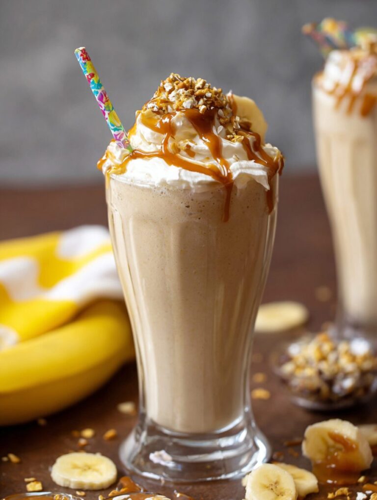 Caramel Banana Protein Shake