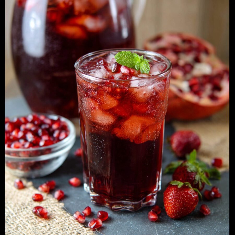 Pomegranate Berry Iced Tea: Boost Your Antioxidant Intake!