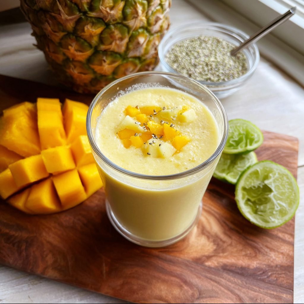 Pineapple Mango Kefir Smoothie