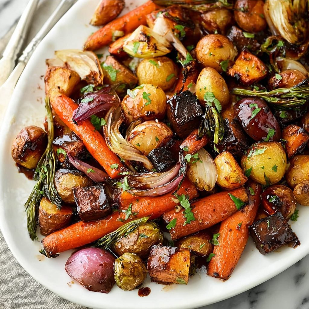 Balsamic Glazed Roasted Vegetables: Elevate Your Dinner Side!
