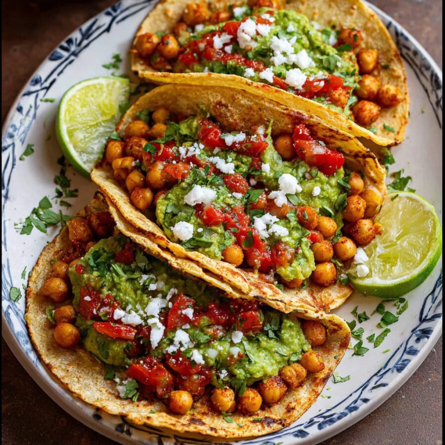 Spicy Chickpea Tacos Dinner