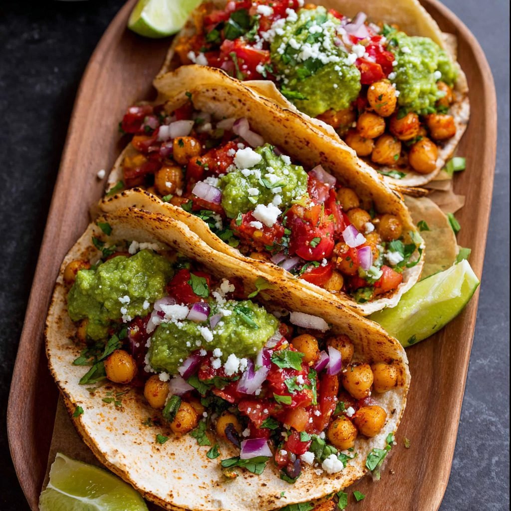 Spicy Chickpea Tacos: Quick Plant-Based Dinner Delight!