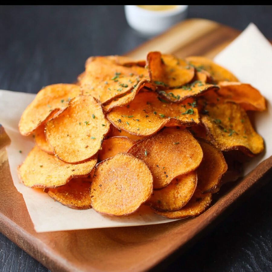 How to Make Oven-Baked Sweet Potato Chips