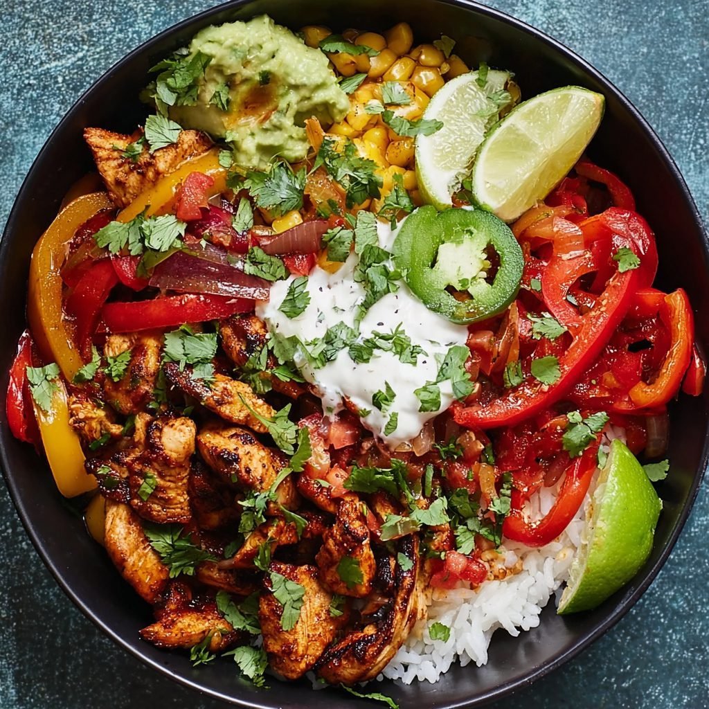 How to Make Chicken Fajita Bowls