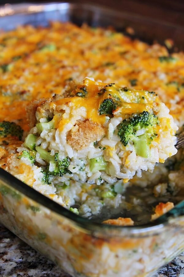 About Cheesy Broccoli Rice Casserole