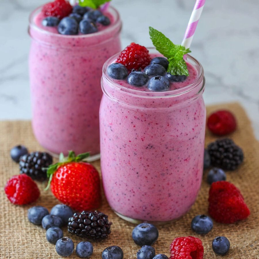 Greek Yogurt Berry Smoothie