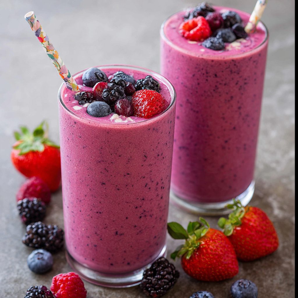 How to Make Greek Yogurt Berry Smoothie