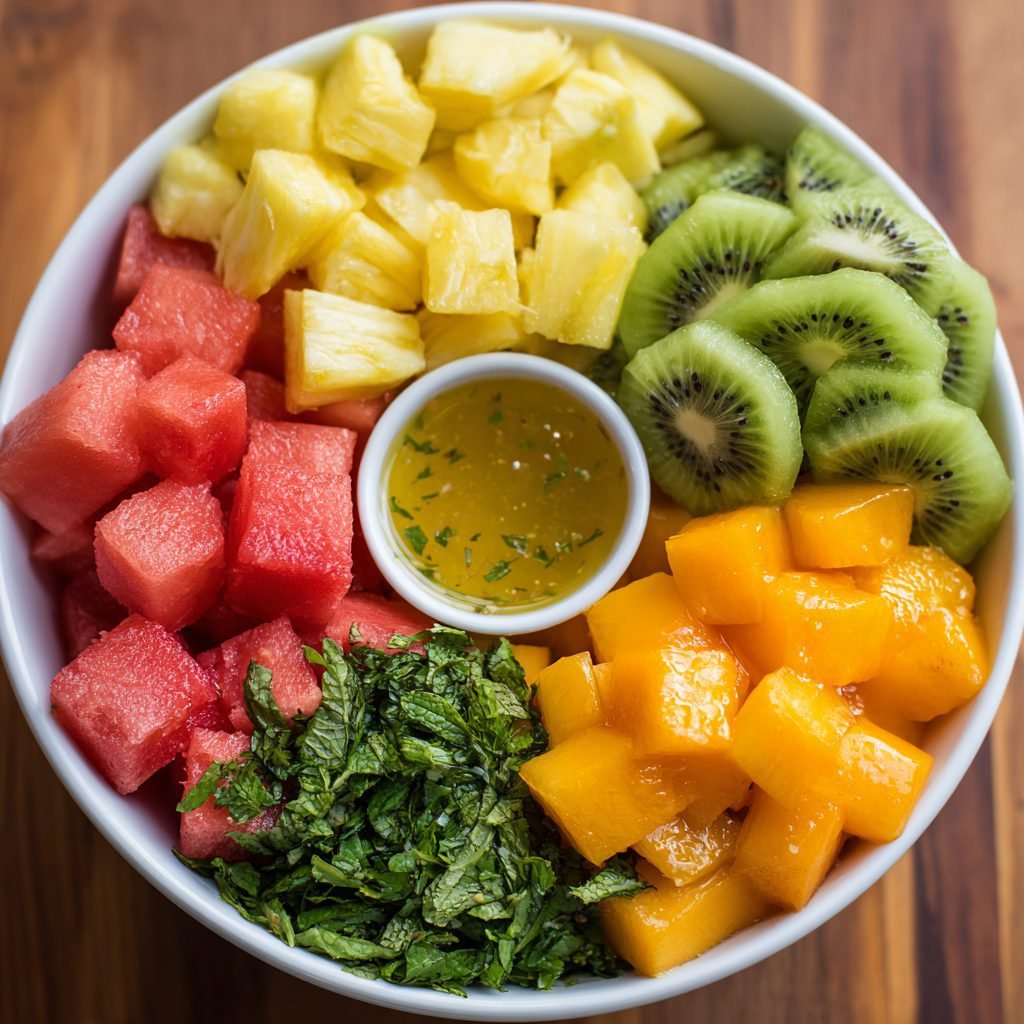 Tropical Fruit Salad with Honey