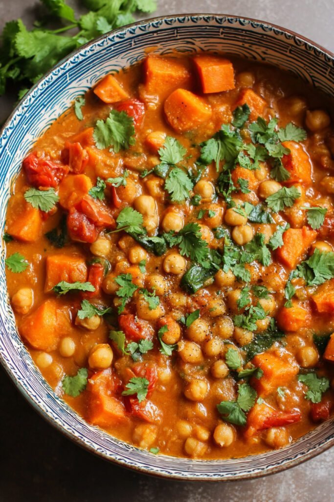 Sweet Potato and Chickpea Curry: A Creamy Plant-Based Delight