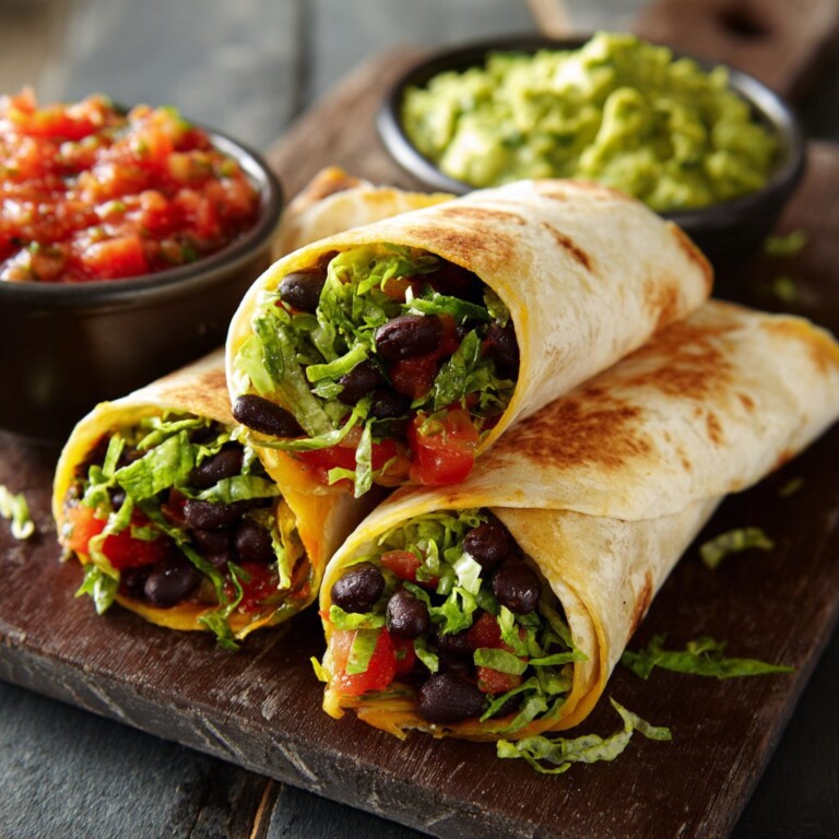 Avocado Black Bean Wraps