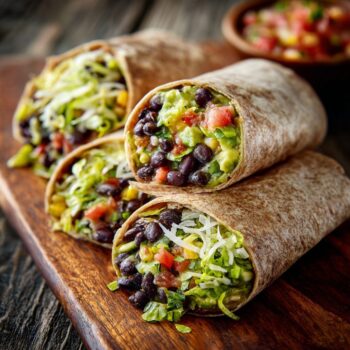 How to Make Avocado Black Bean Wraps