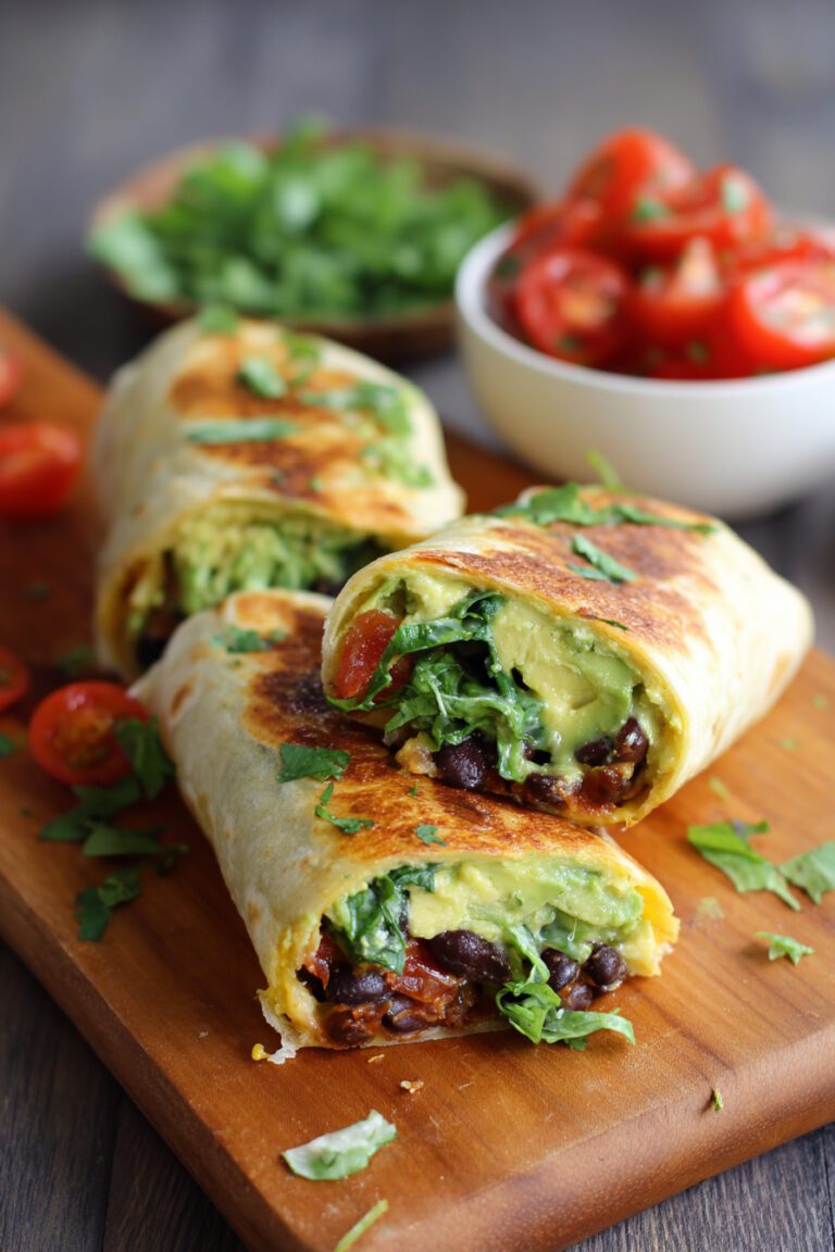 How to Make Avocado Black Bean Wraps