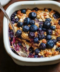 Blueberry Oatmeal Breakfast Bake