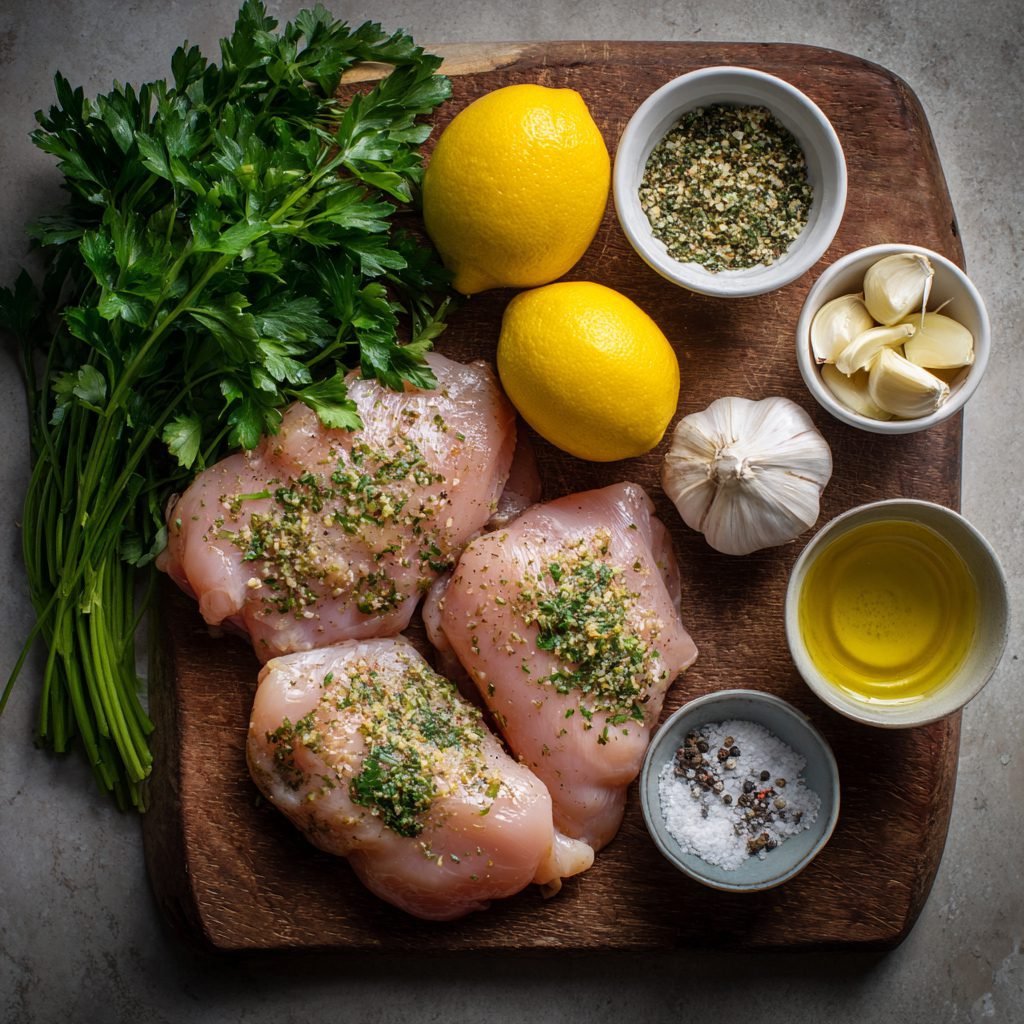 Lemon Garlic Grilled Chicken BBQ Ingredients You’ll Need