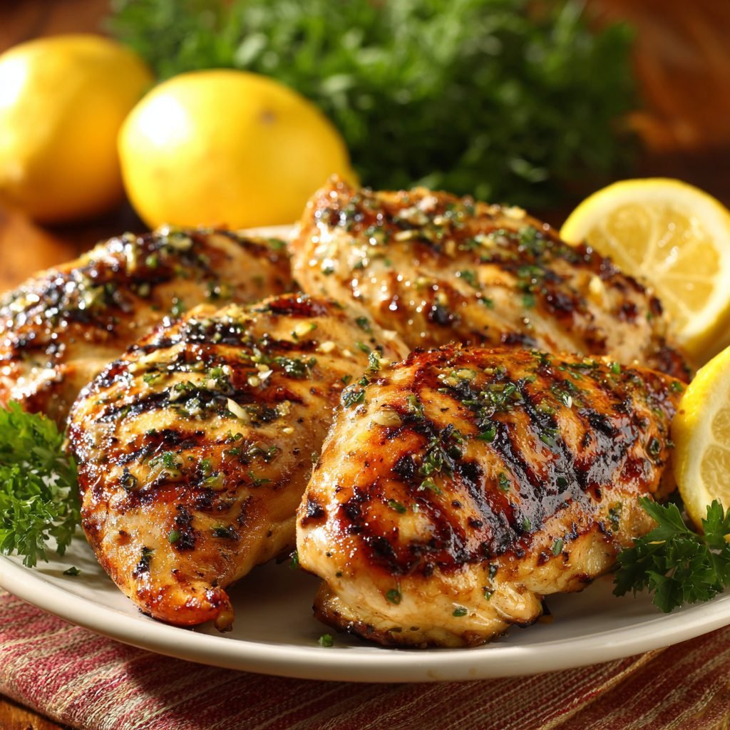 Lemon Garlic Grilled Chicken BBQ