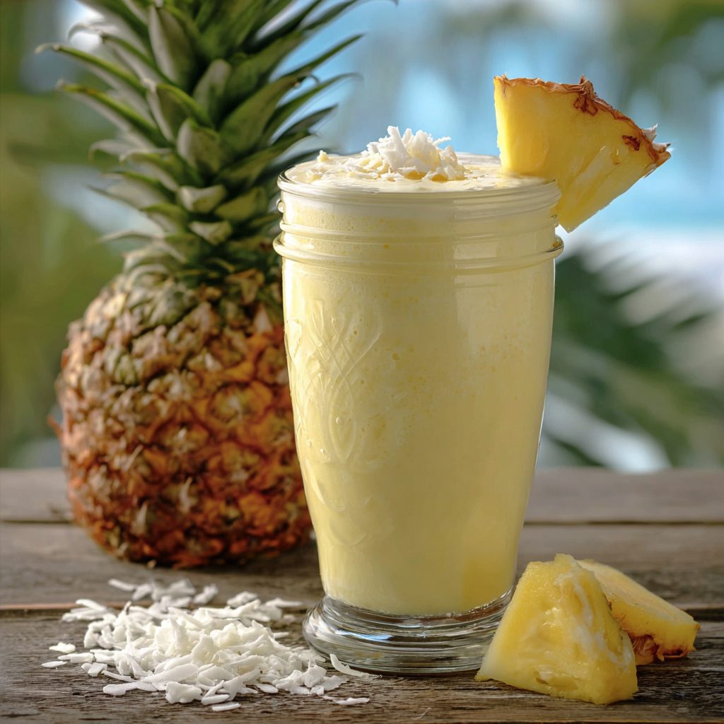 How to Make Pineapple Coconut Smoothie