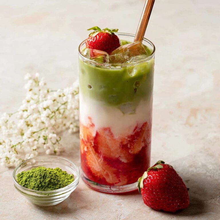 Strawberry Matcha Latte