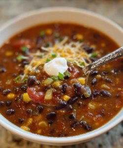 Southwest Black Bean Soup Dinner