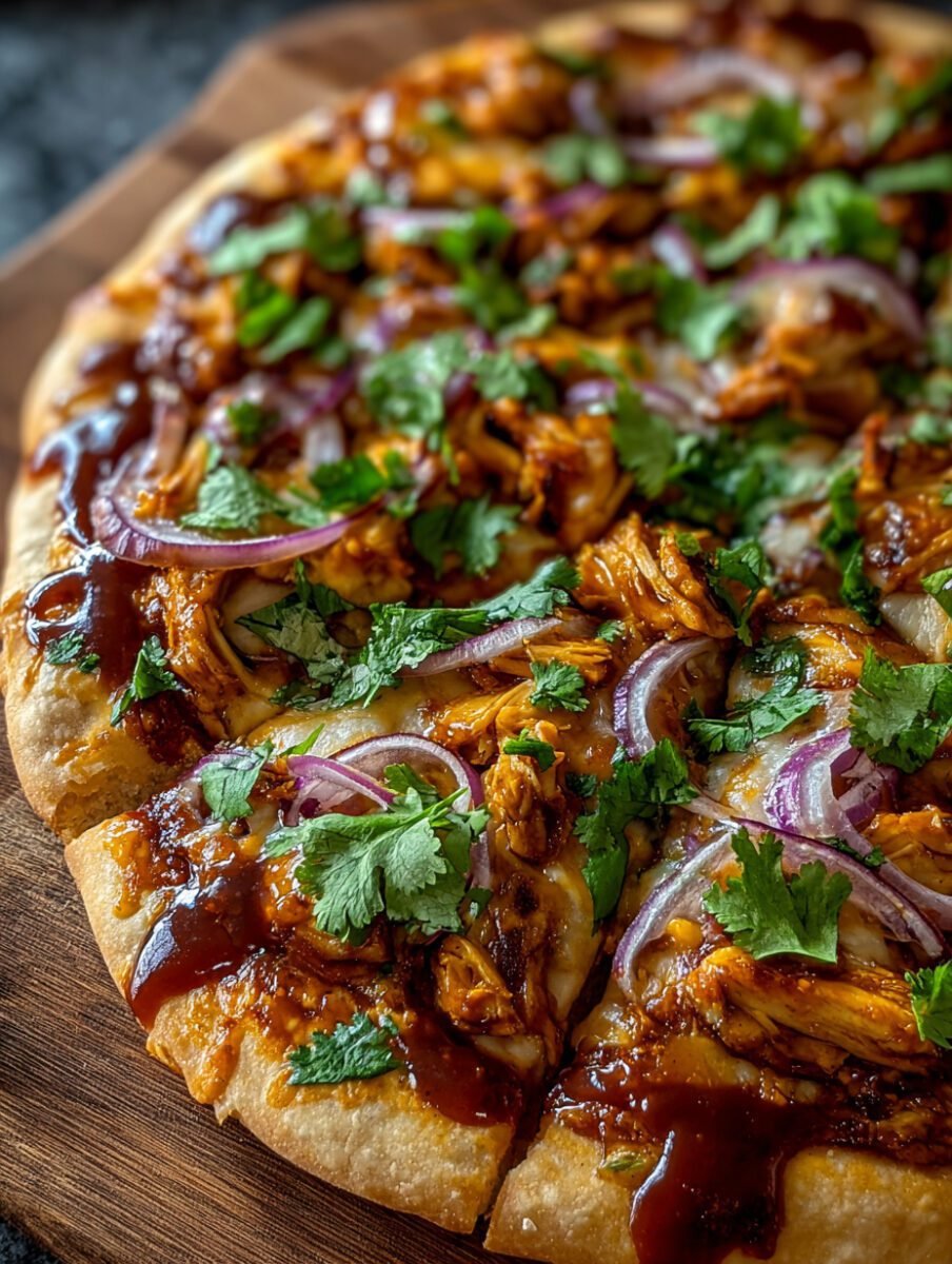 BBQ Chicken Pizza Delight for a Family Dinner Night