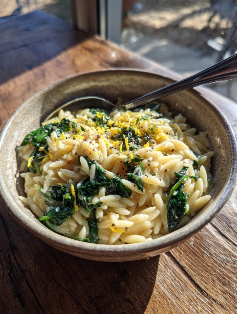 Creamy Garlic Butter Orzo