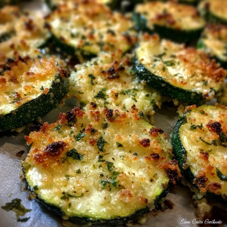 Baked Garlic Parmesan Zucchini