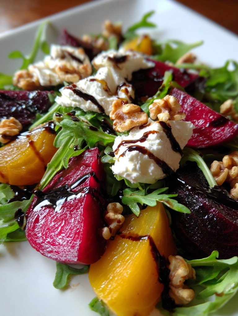 Roasted Beet and Goat Cheese Salad