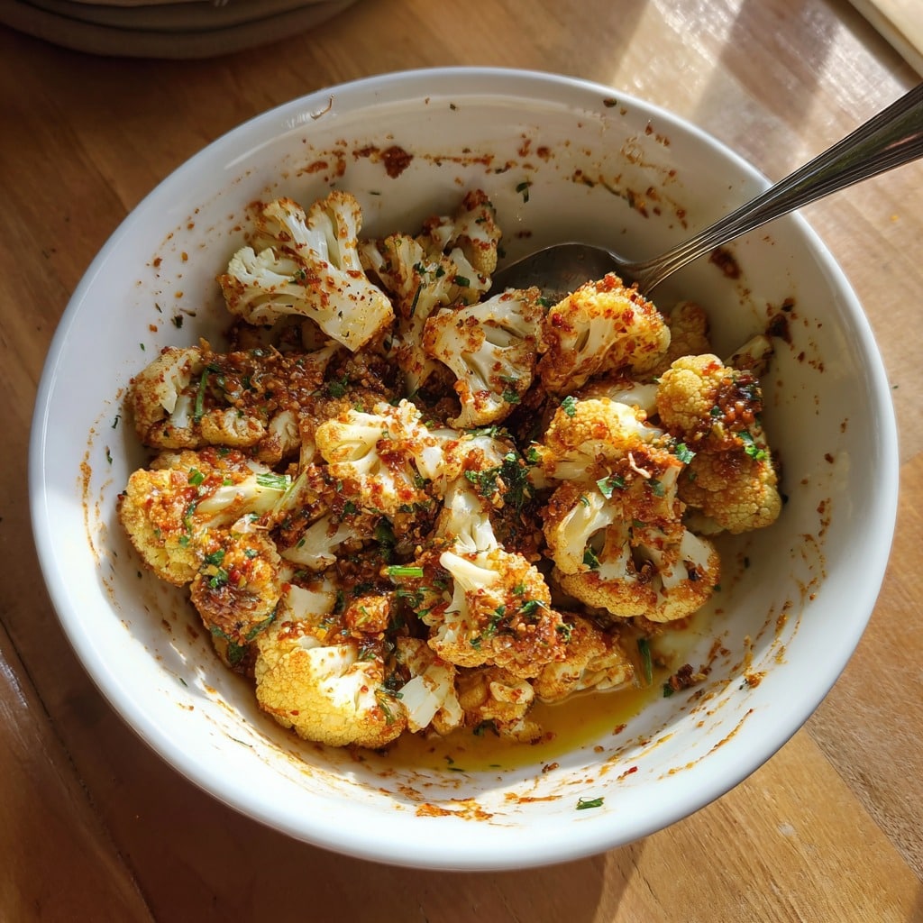 How to Make Harissa Roasted Cauliflower