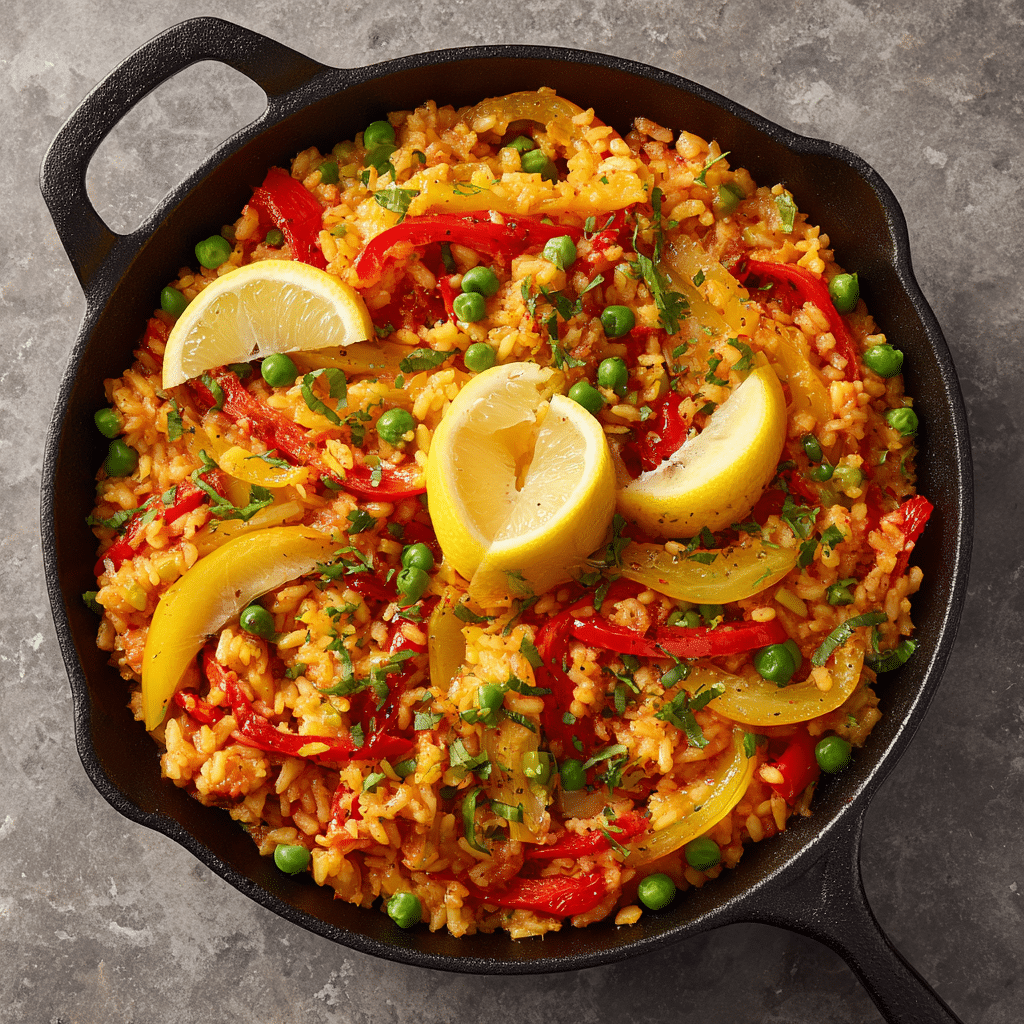 Authentic Spanish Vegetable Paella: The Festive Main Dish Recipe