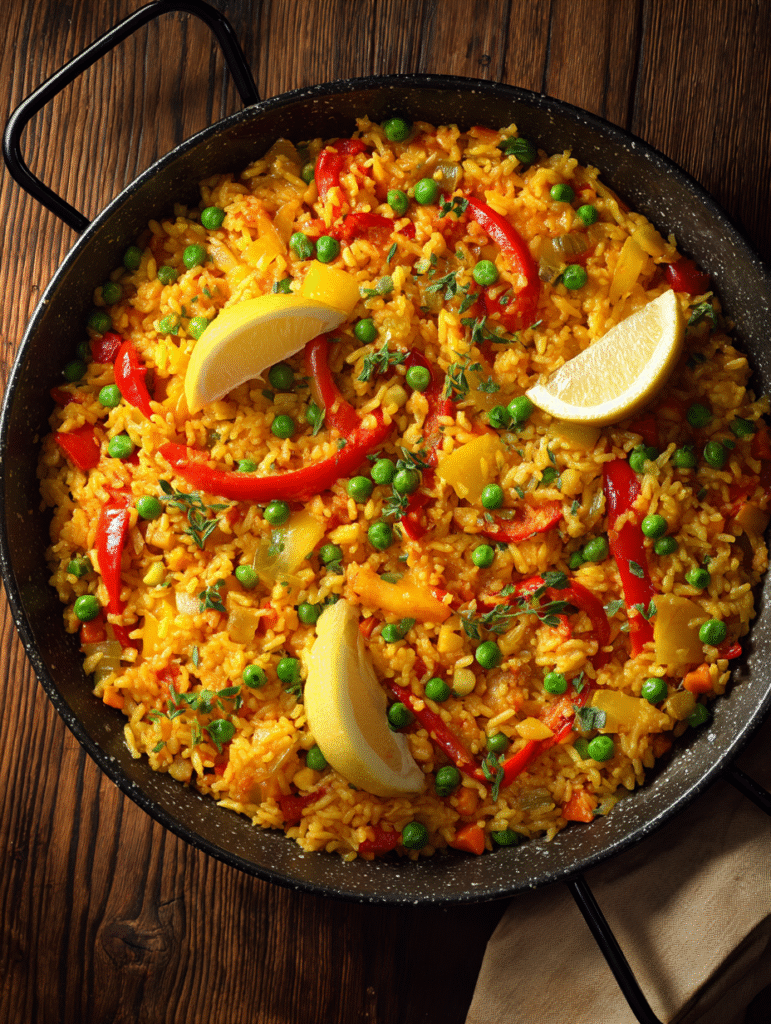 Spanish Vegetable Paella Recipe