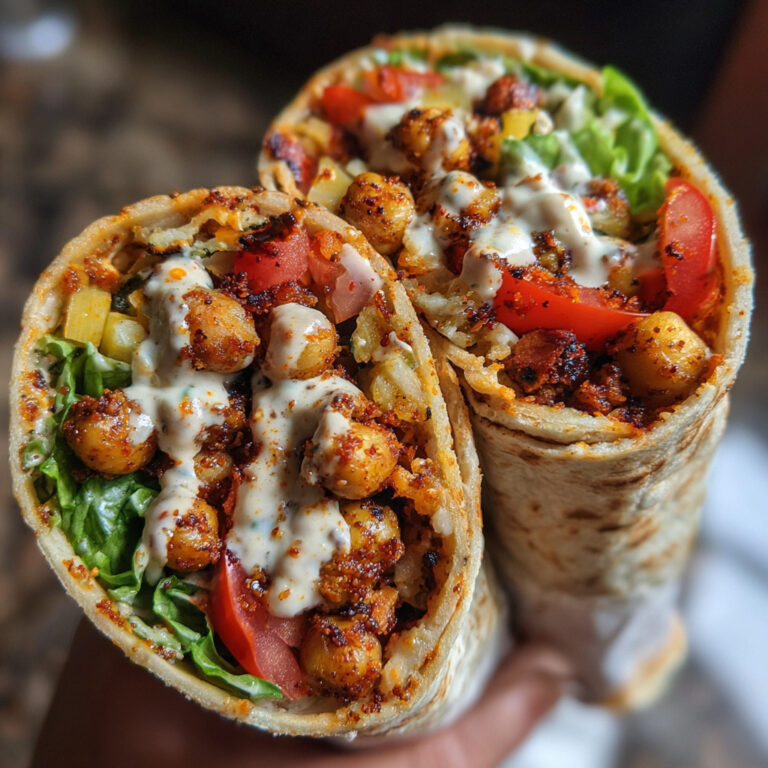 Vibrant Spicy Chickpea Wrap | Easy, Flavorful & Plant-Based Lunch