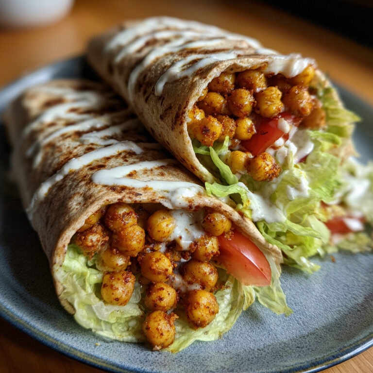 Vibrant Spicy Chickpea Wrap | Easy, Flavorful & Plant-Based Lunch