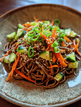 Spicy Soba Noodle Salad