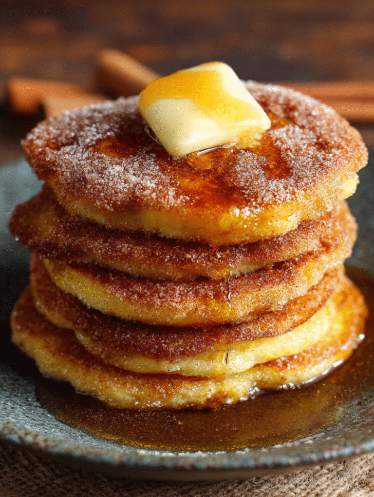 Spanish Churro-Inspired Pancakes