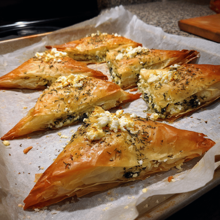 Greek Spanakopita Triangles