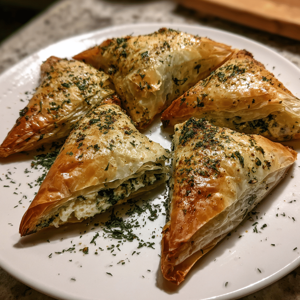Greek Spanakopita Triangles