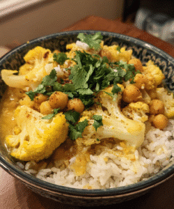 Cauliflower Chickpea Curry
