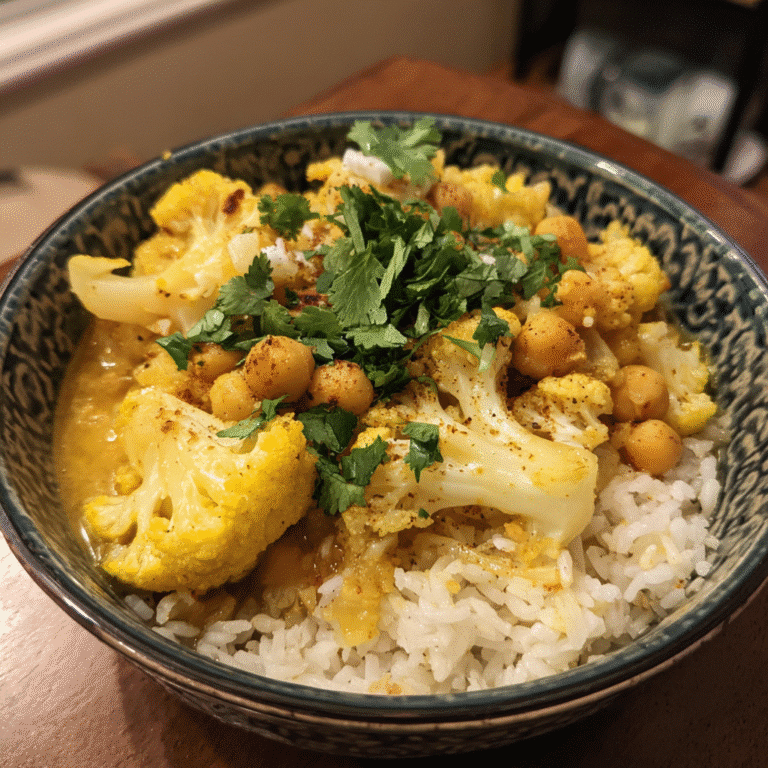 Cauliflower Chickpea Curry