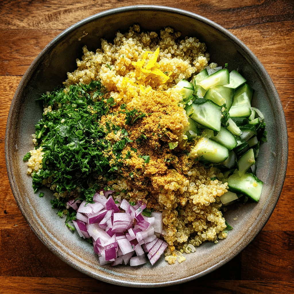 Tahini Quinoa Salad