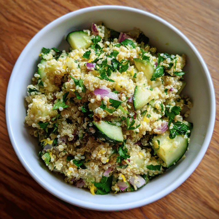 Lemon Tahini Quinoa Salad