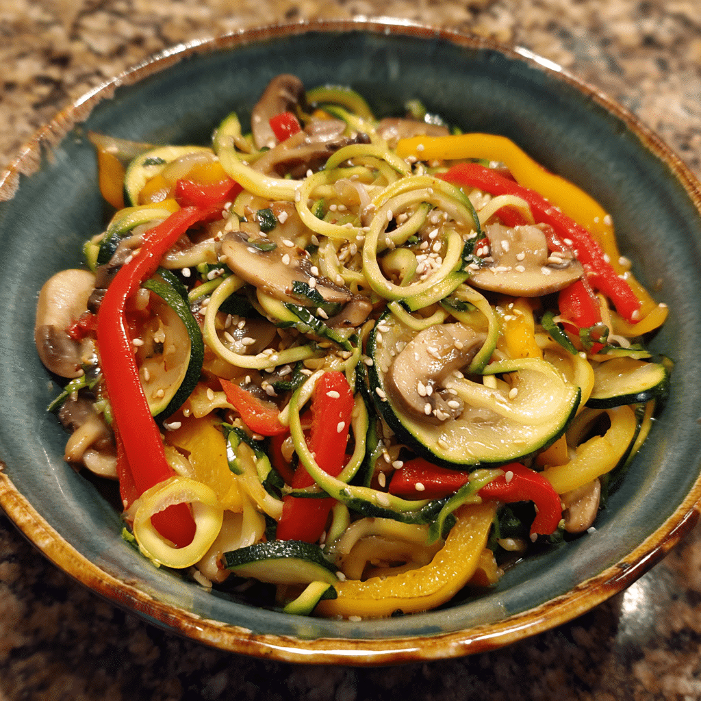 Vibrant Zucchini Noodle  How to Make Zucchini Noodle Stir-Fry