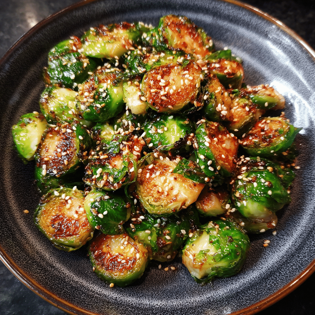 Why You'll Love This Garlic Sesame Roasted Brussels Sprouts
