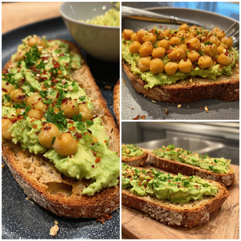 Start your morning right with Chickpea Avocado Toast – a quick, creamy, protein-packed breakfast that’s healthy, filling, and full of fresh flavor.