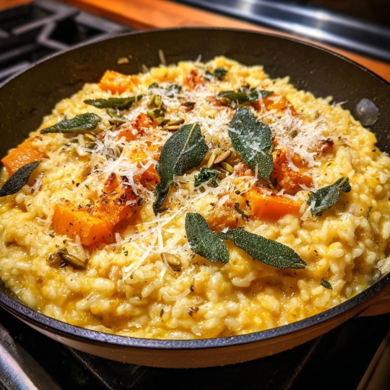 Creamy Pumpkin Sage Risotto