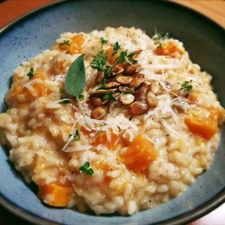 Creamy Pumpkin Sage Risotto