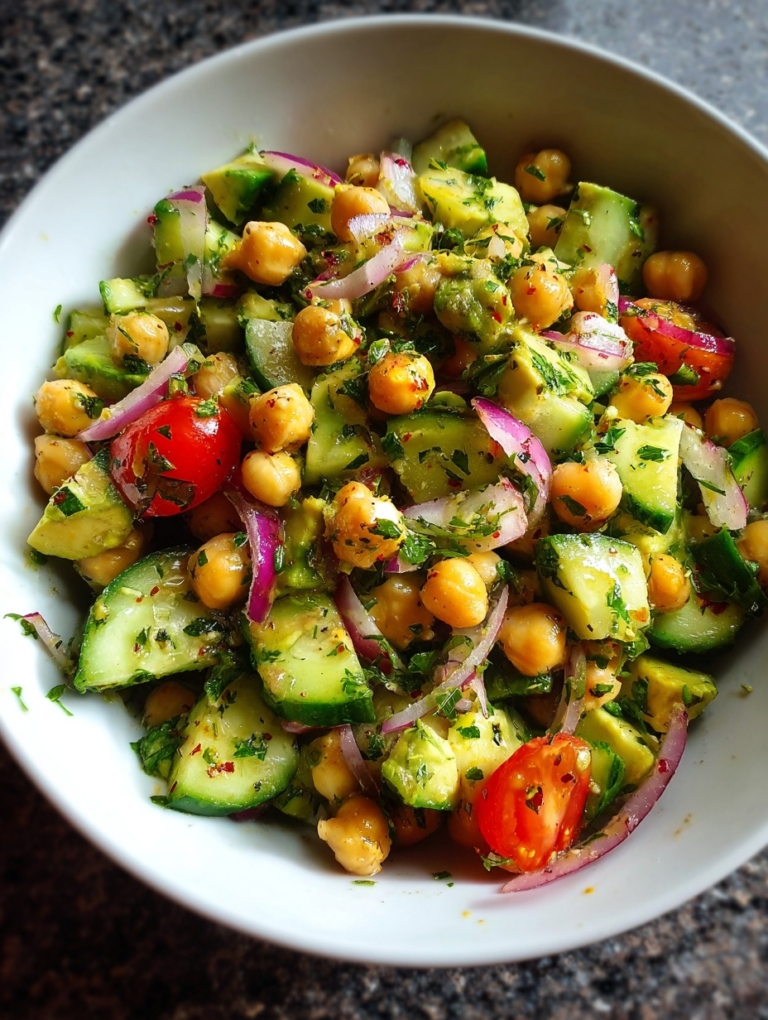 Chickpea Avocado Salad: Refreshing Recipe for a Healthy Lunch